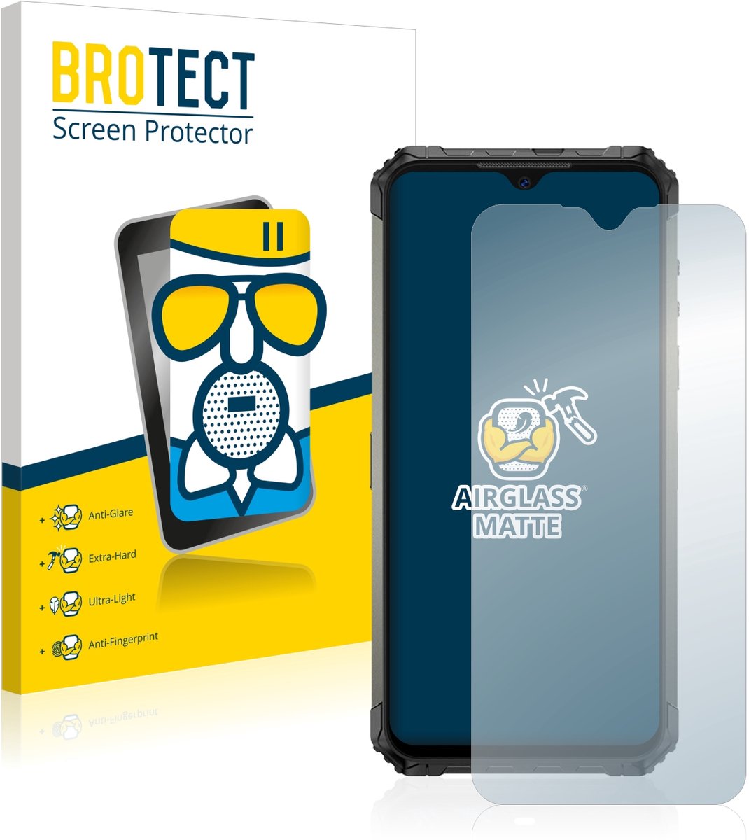 BROTECT - Screenprotector voor Ulefone Armor 7 - Folie Beschermfolie Beschermglas matte