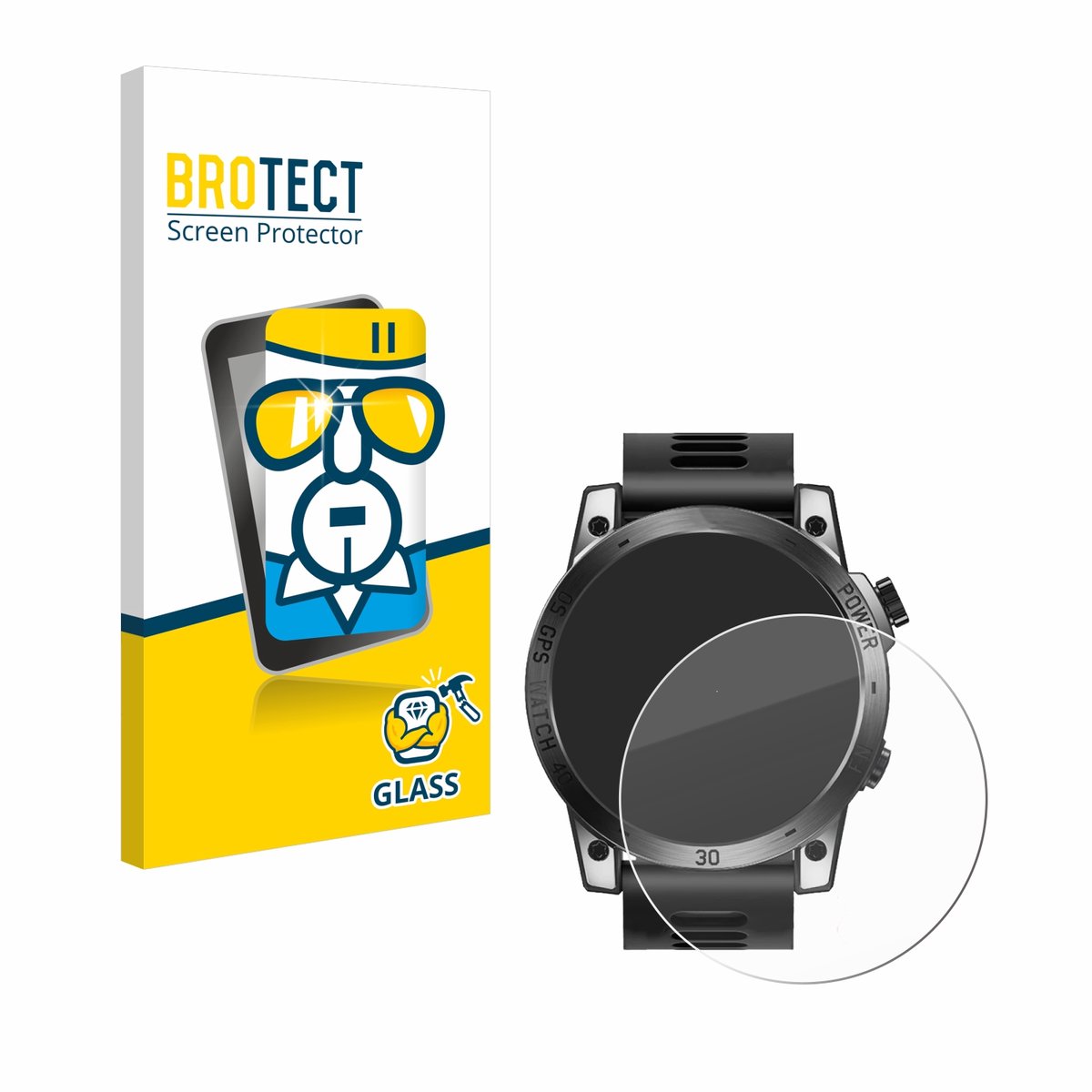 BROTECT - Glas Screenprotector voor North Edge Cross Fit 3 - Gehard Beschermglas 9H