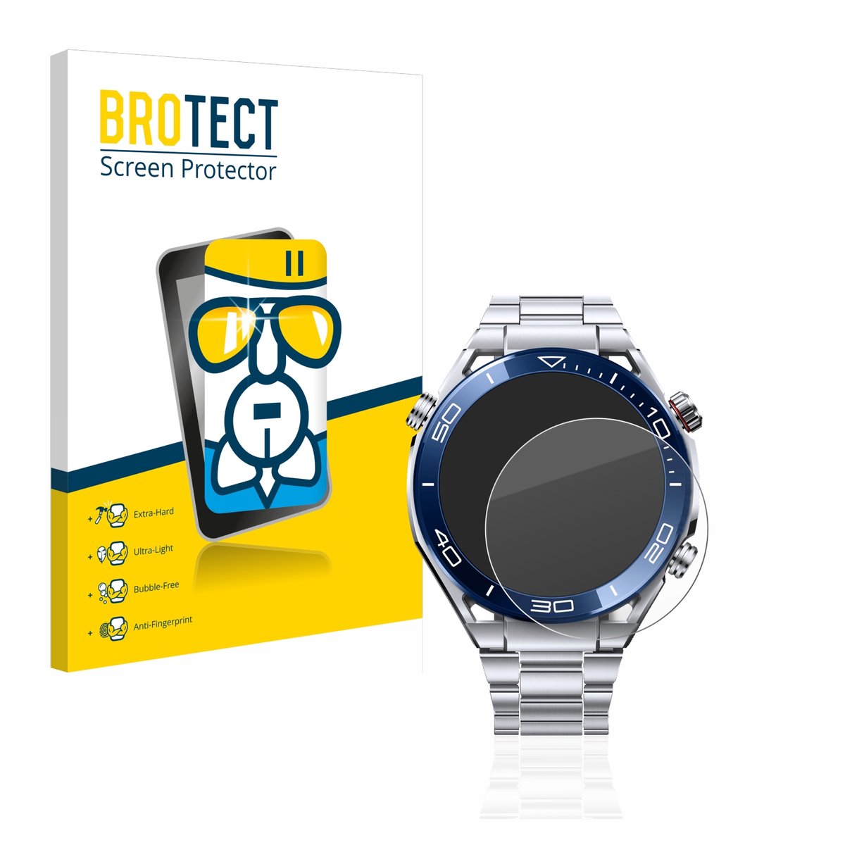 Screenprotector voor Huawei Watch Ultimate (48.5 mm) Beschermglas transparant
