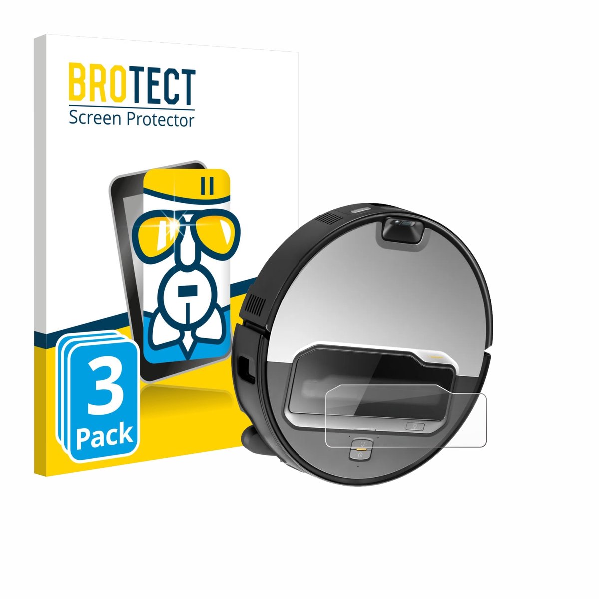 Screenprotector 3 Stuks voor Roborock Saros Z70 Beschermglas transparant