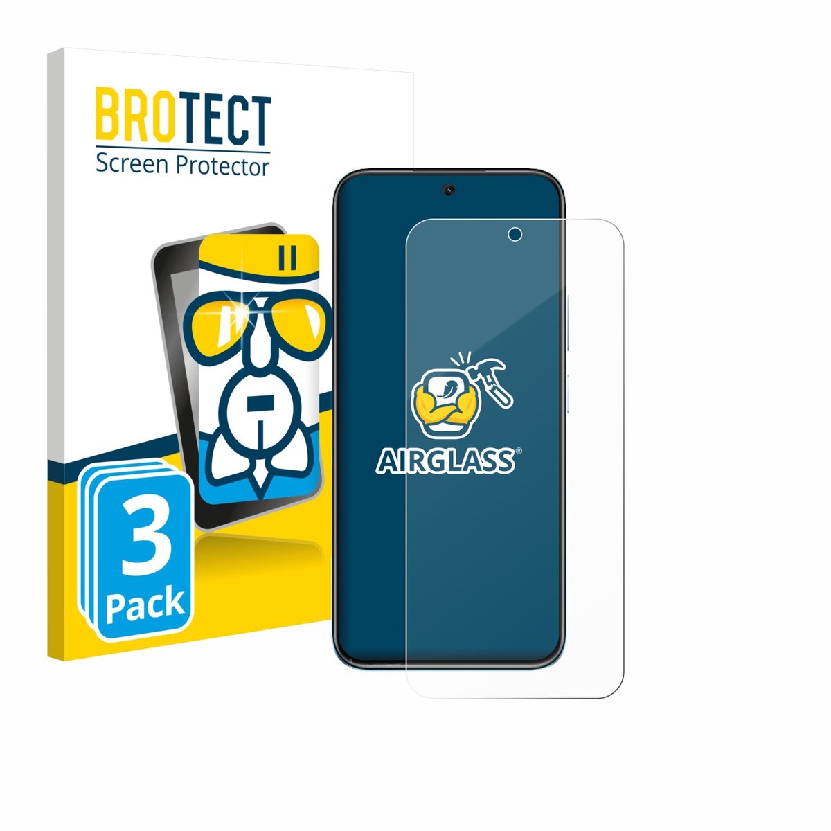 Screenprotector 3 Stuks voor realme Narzo 90X Beschermglas transparant