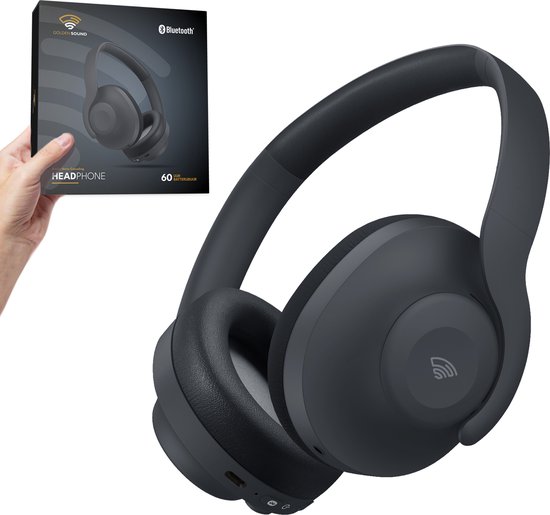 Golden Sound Draadloze Koptelefoon - Active Noise Cancelling tot 35dB - Ambient Mode - 60+ batterijduur - Over ear - Conversation mode - Koptelefoon bluetooth - Koptelefoons