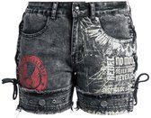 Rock Rebel by EMP Grijze korte films met print - Dames - 29
