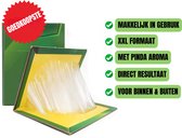 EXTRA STERKE XXL Lijmvallen 4 Stuks - Pinda Aroma - Professionele Lijmval voor Ongedierte & Insecten - Kant-en-Klaar & Gifvrij