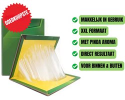 EXTRA STERKE XXL Lijmvallen 4 Stuks - Pinda Aroma - Professionele Lijmval voor Ongedierte & Insecten - Kant-en-Klaar & Gifvrij