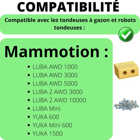 Vervangend mes geschikt voor Mammotion LUBA AWD 1000 3000 5000 LUBA 2 LUBA Mini YUKA 600 1500 robotgrasmaaier van Merkloos	 — afbeelding 3