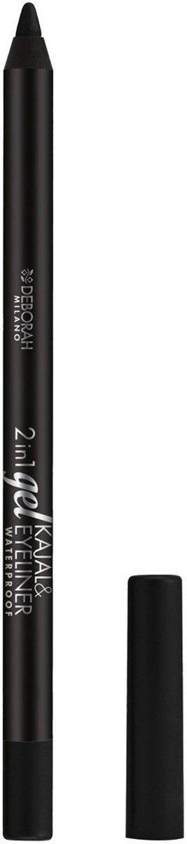Deborah Milano 2-In-1 Gel Kajal Eyeliner - Black - 1 stuk