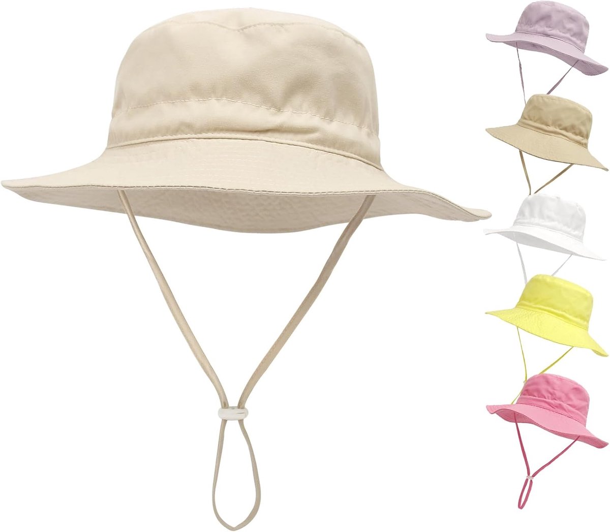 Baby Zonnehoed - Kind Zomerhoed - Strand Vakantie - Hoge UV Bescherming - 44-54cm Hoofdomtrek