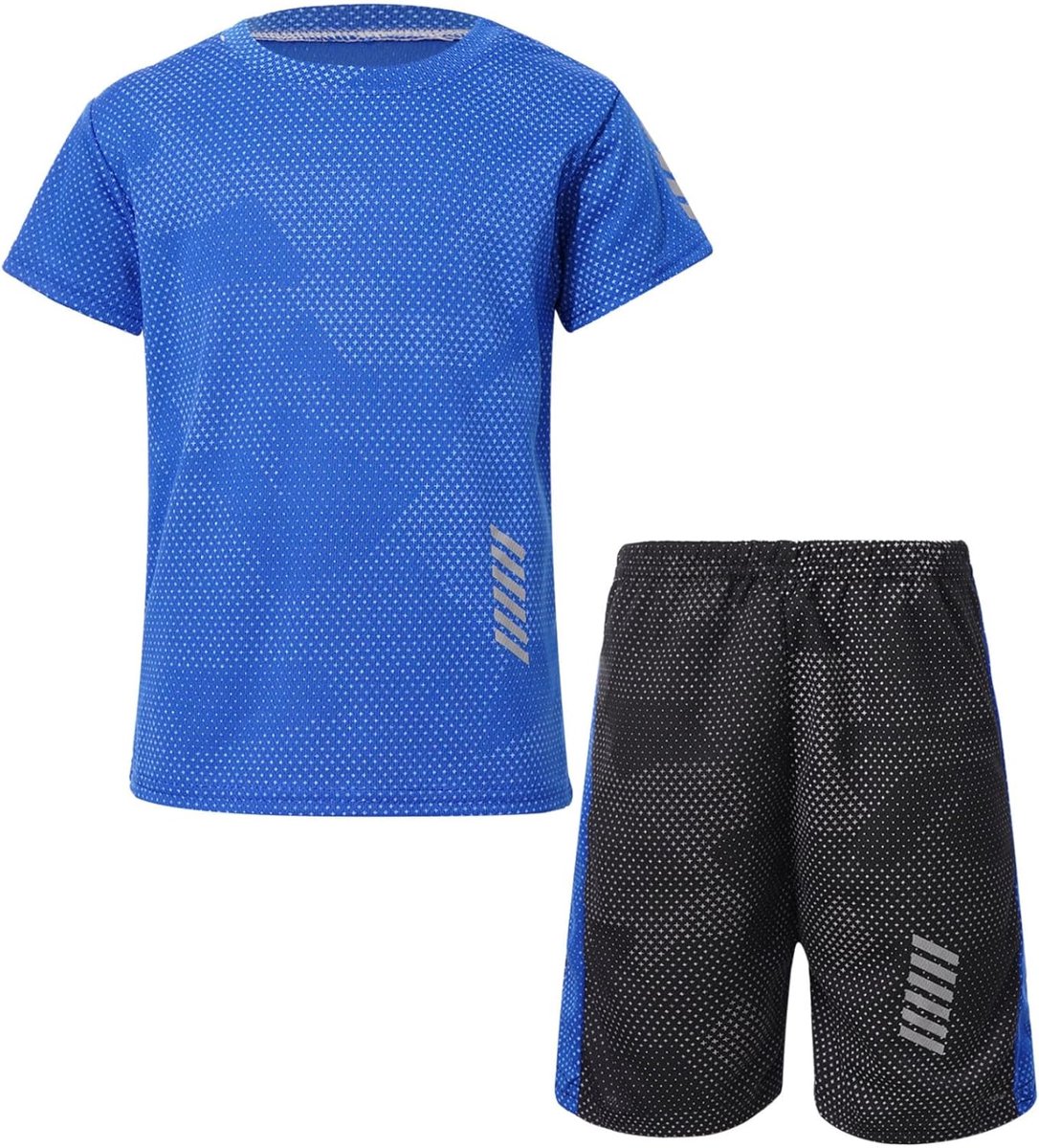 Sport- en Trainingspak voor Jongens: T-shirt met Korte Mouwen en Shorts - Ideaal voor Voetbal en Basketbal