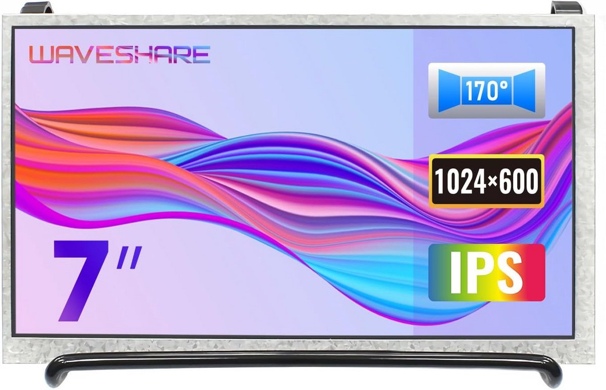 7 Inch IPS LCD Display voor Raspberry Pi - Hoge Resolutie voor Pi 4B/3B+/3B/Zero