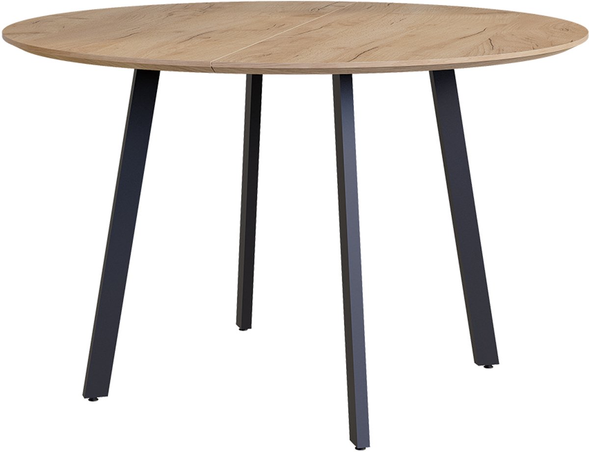 Vicco Halvar Eettafel – 120 x 120 cm Zwart