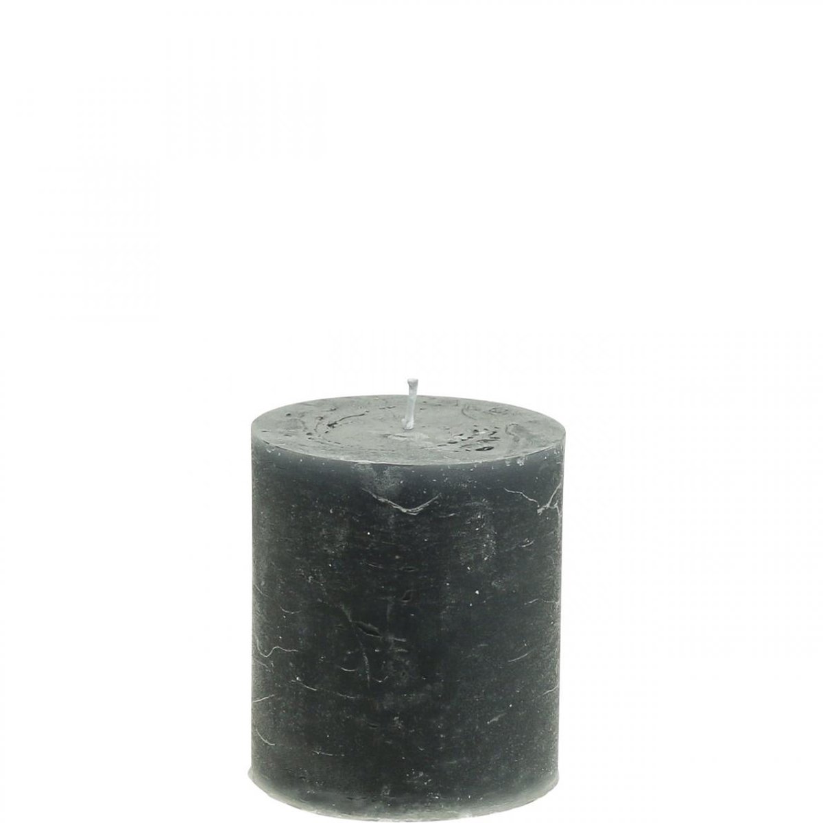 Viana Effen pilaarkaarsen, antraciet, decoratieve kaarsen, 70×80mm, set van