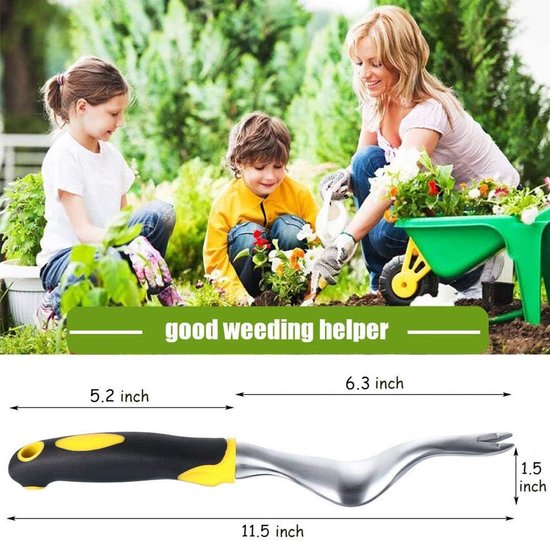 Handmatige Onkruidsteker met Ergonomisch Handvat voor Tuin en Gazon - Paardenbloem Verwijderaar — afbeelding 5
