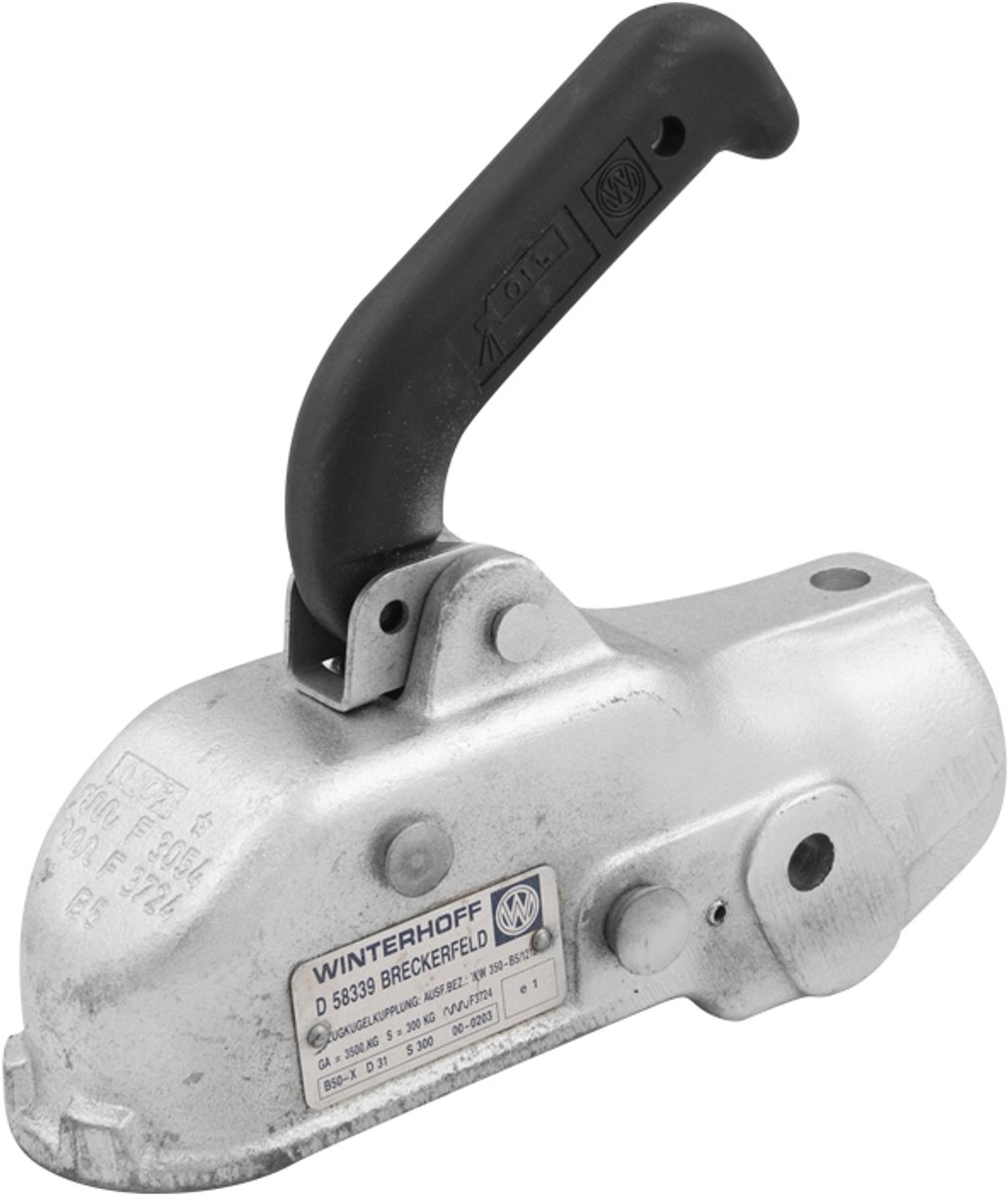 Koppelingsneus - Geremd - 3500KG - Winterhoff - Rond 50mm - Aanhangwagen Koppeling - Aanhanger