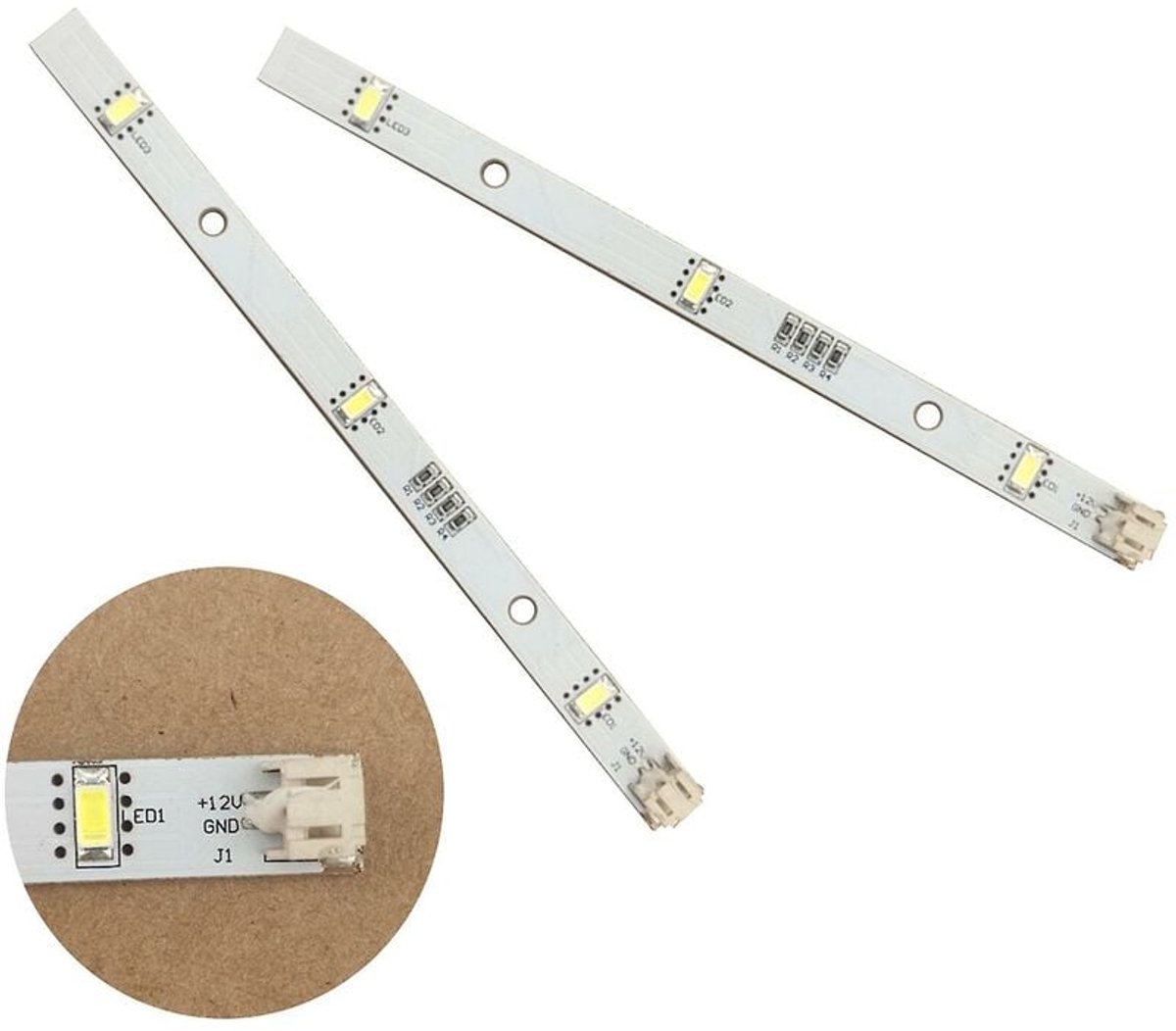 2x LED-lichtstrip voor koelkasten en vriezers Rongsheng Hisense Logik Mddz-162a 1629348
