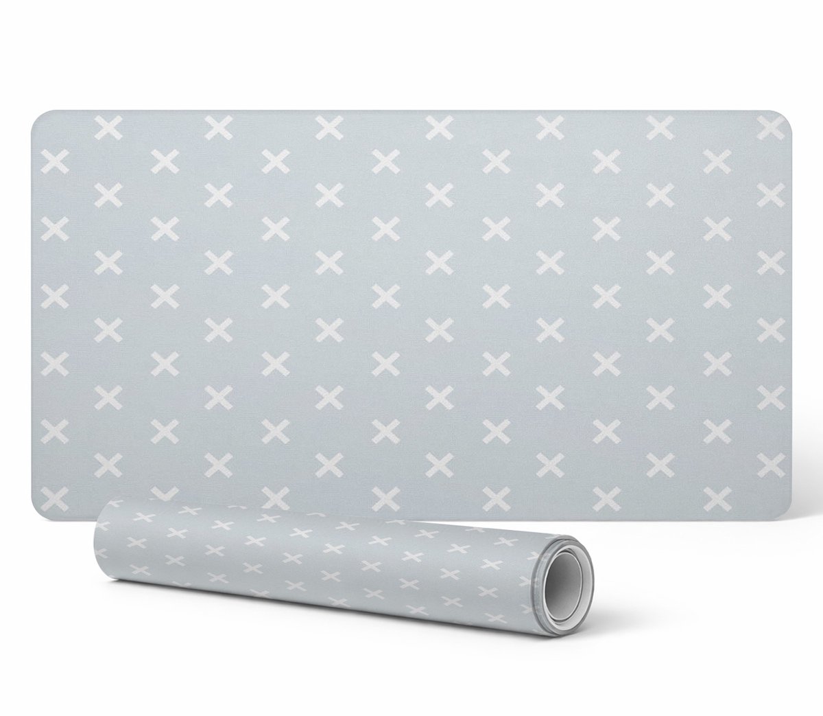 Decoratieve tafelmat met hoogwaardige print van kruisen op de achtergrond, 100x50 cm