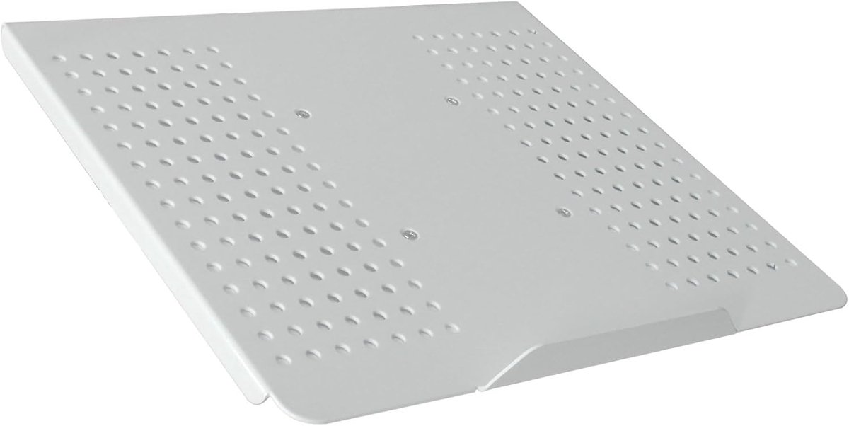 Adapter Plank - Laptop Houder - VESA Bevestiging - Stalen Constructie - 35.5 x 30 cm - Wit