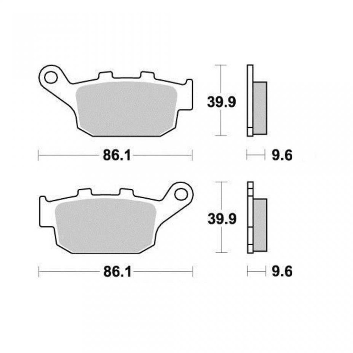 Plaquette de frein Ferodo pour Moto Yamaha 890 XSR 900 MTM 2016 à 2025 AR Neuf