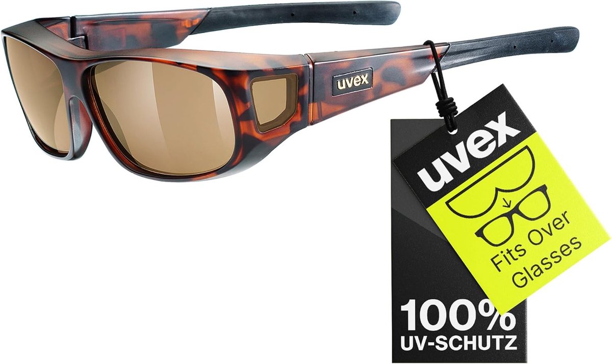 Sportbril - Outdoor bril - Fietsen en hardlopen - Over optische bril - One size - Bruin