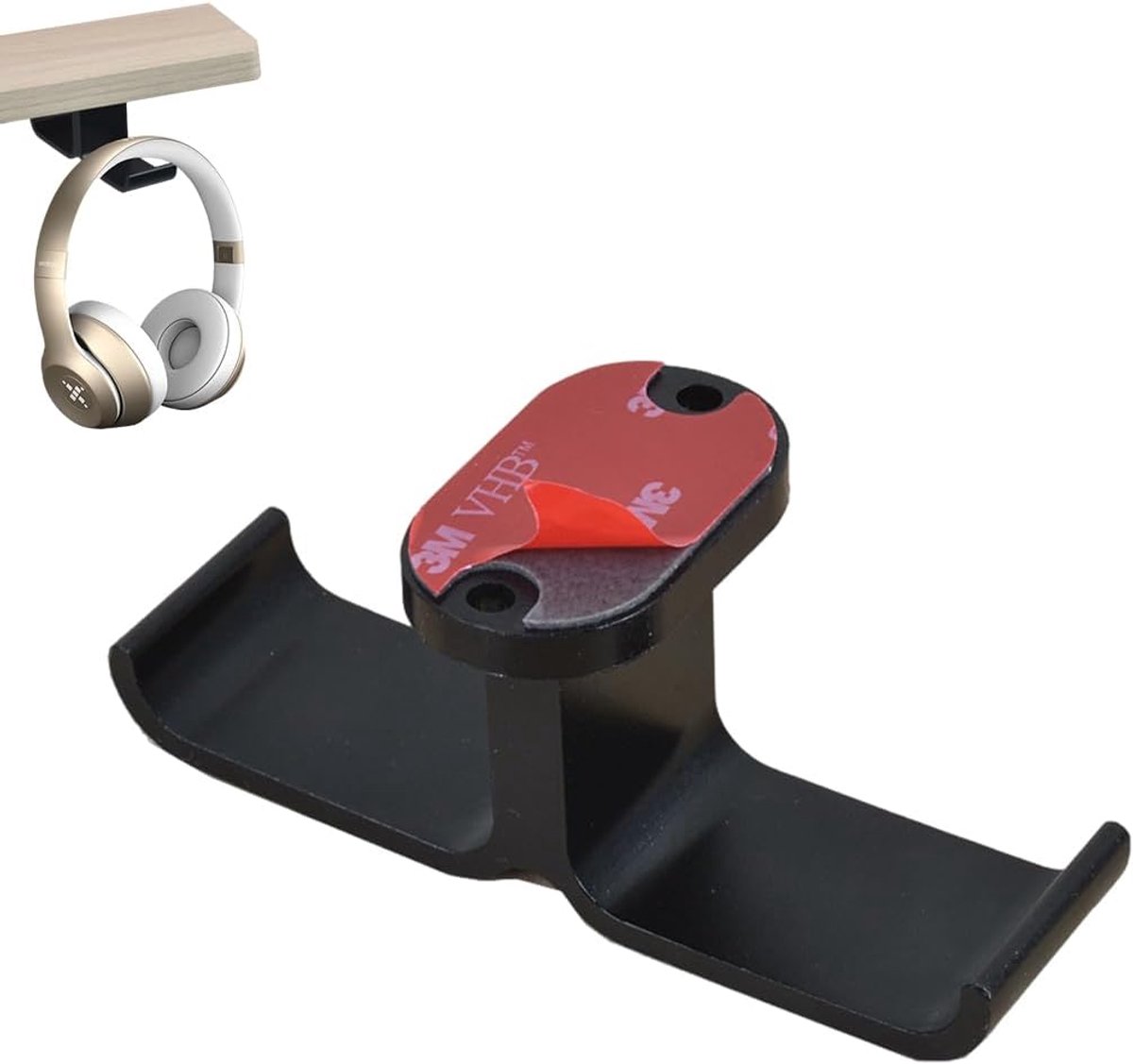 Hoofdtelefoonhouder - Bureauhouder Accessoires - Bureau Organizer - Draaibaar 90 Graden - Dubbele Haak