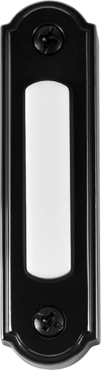 Verlichte Deurbel Knop - Drukknop Vervanging - Toegangscontrole Huis - Opbouwmontage - 6.99 x 1.91 x 1.6 cm - Zwart
