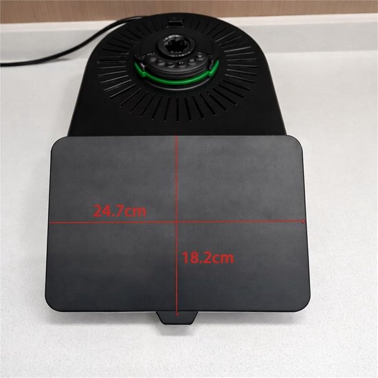 Schermprotector Keukenrobot - Keukenmachine Accessoire - Keukenapparaat Beschermen - Met Spatelhouder - 24.7 x 18.2 cm - Zwart — afbeelding 5
