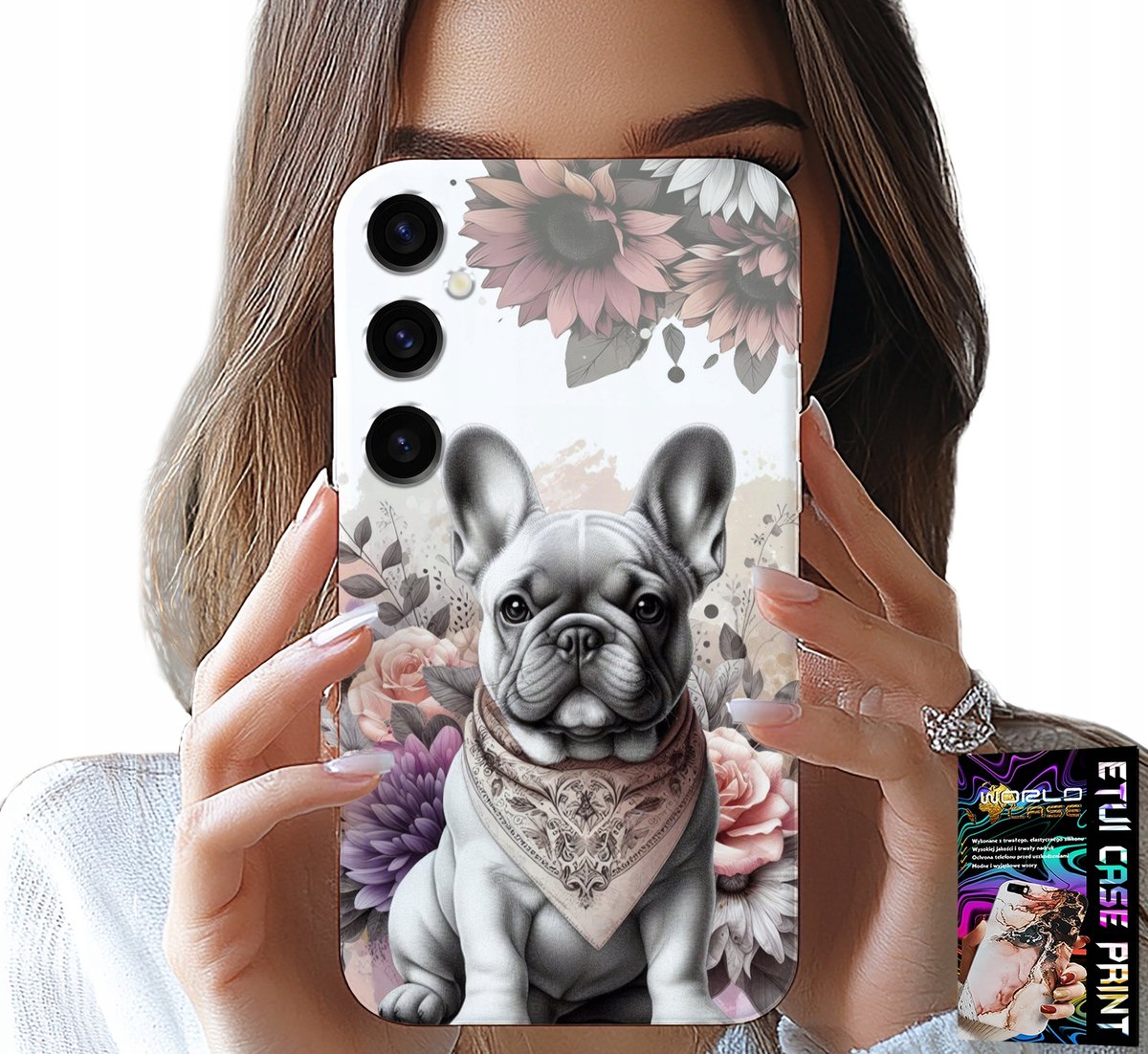 HOESJE VOOR SAMSUNG GALAXY A55 5G - BULLDOG BULLDOGS HONDEN HONDENRASSEN ACHTERKANT