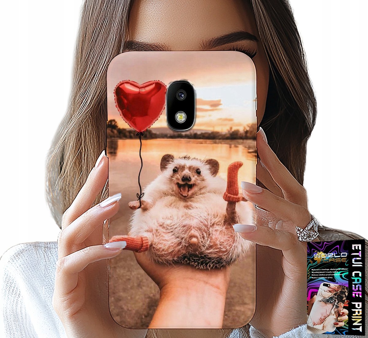 Hoesje voor Samsung Galaxy J5 2017 - met een schattige dwergegelprint.