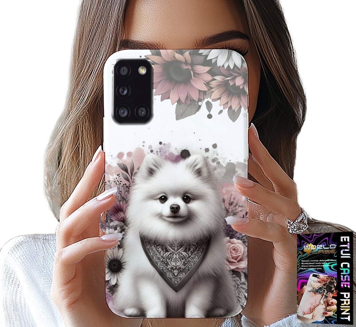 HOESJE VOOR SAMSUNG GALAXY A31 - POMERANIAN, MINIATURE SPIZZA, HONDENRASSEN