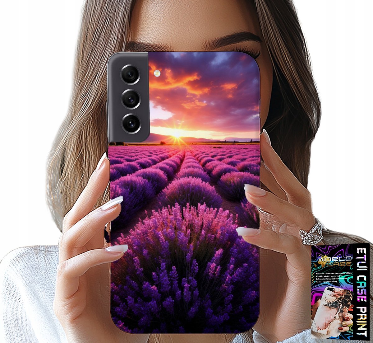 HOESJE VOOR SAMSUNG GALAXY S22 - LAVENDELVELD, PRACHTIGE LANDSCHAPPEN, PATRONEN