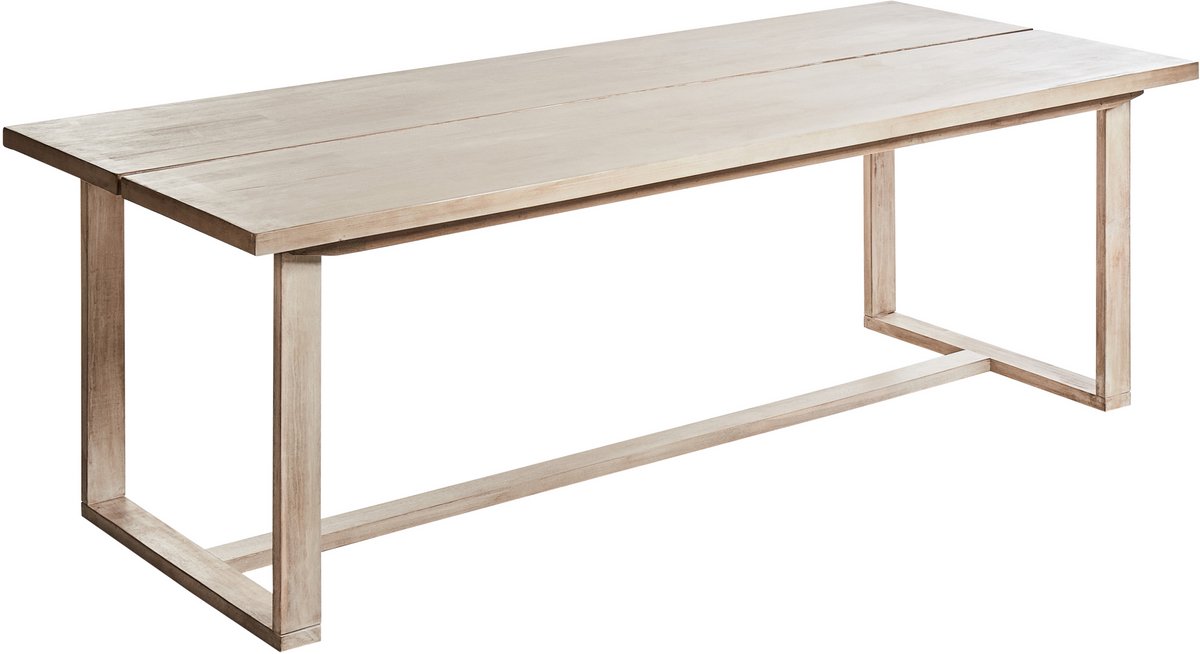 AZZANELLO - Tuintafel - Lichtbruin - 230 x 100 cm - Acaciahout