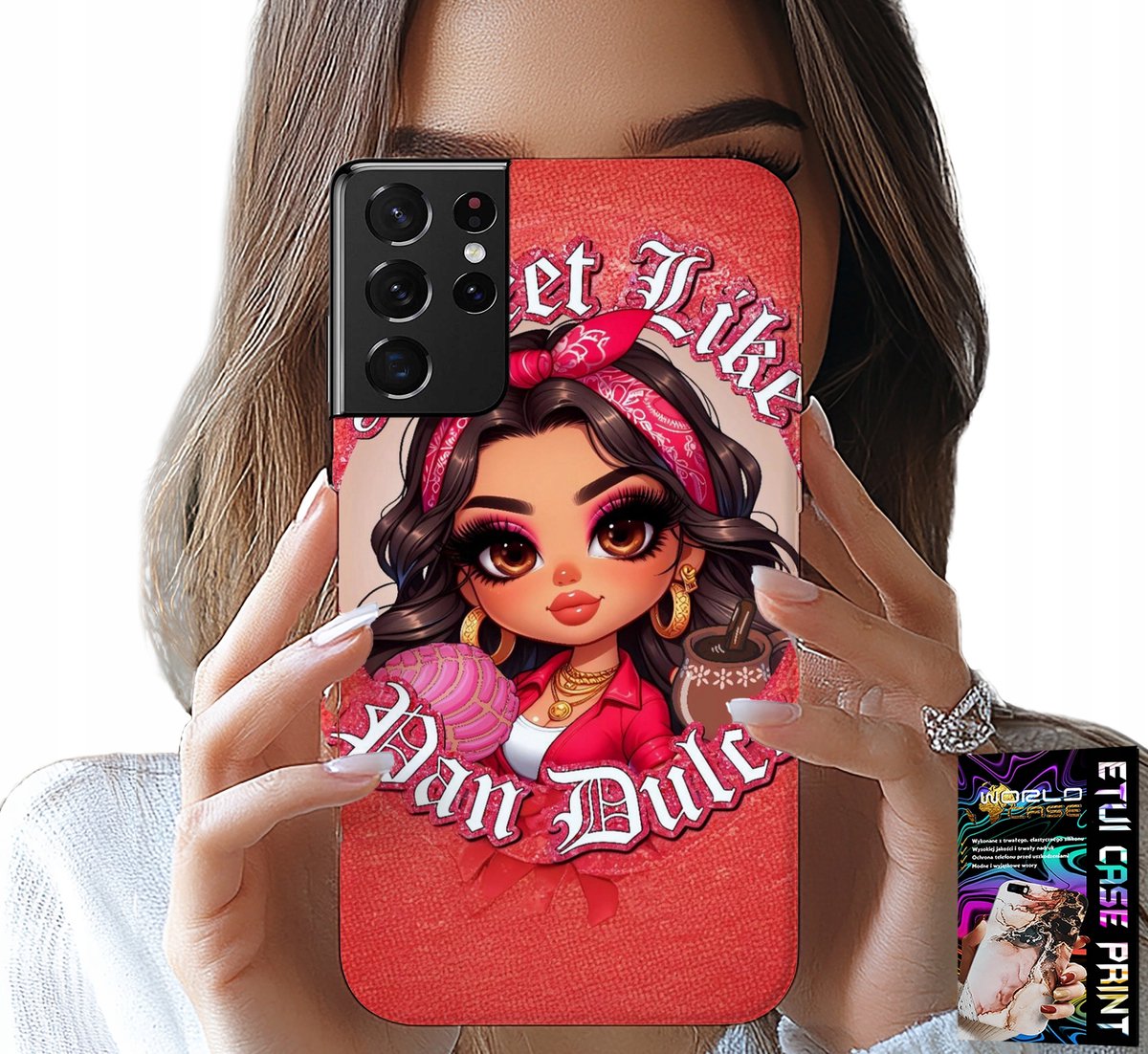 SAMSUNG GALAXY S21 Ultra HOESJE - ZOET ALS MODIEUZE POPPEN VOOR MEISJES