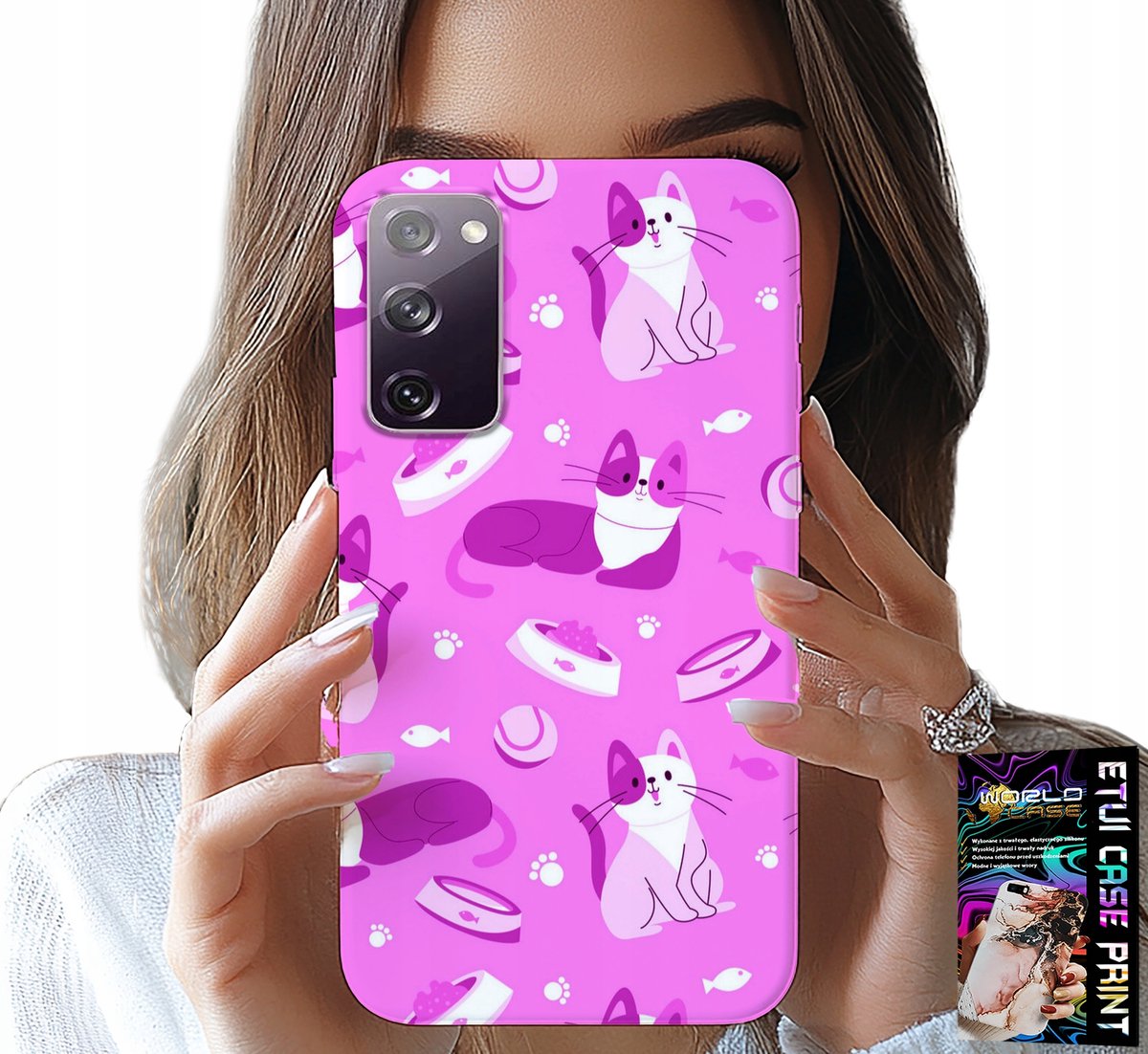 HOESJE VOOR SAMSUNG GALAXY S20 FE - LOVE CAT, PATRONEN MET KATTEN, COVER