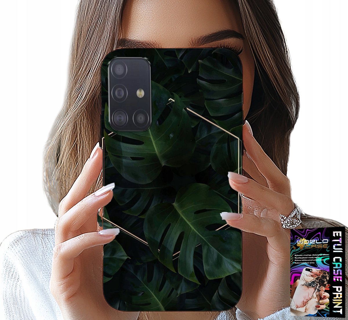 HOESJE VOOR SAMSUNG GALAXY A71 - ELEGANTE BLADEREN MET MODIEUZE PATRONEN OP HET HOESJE