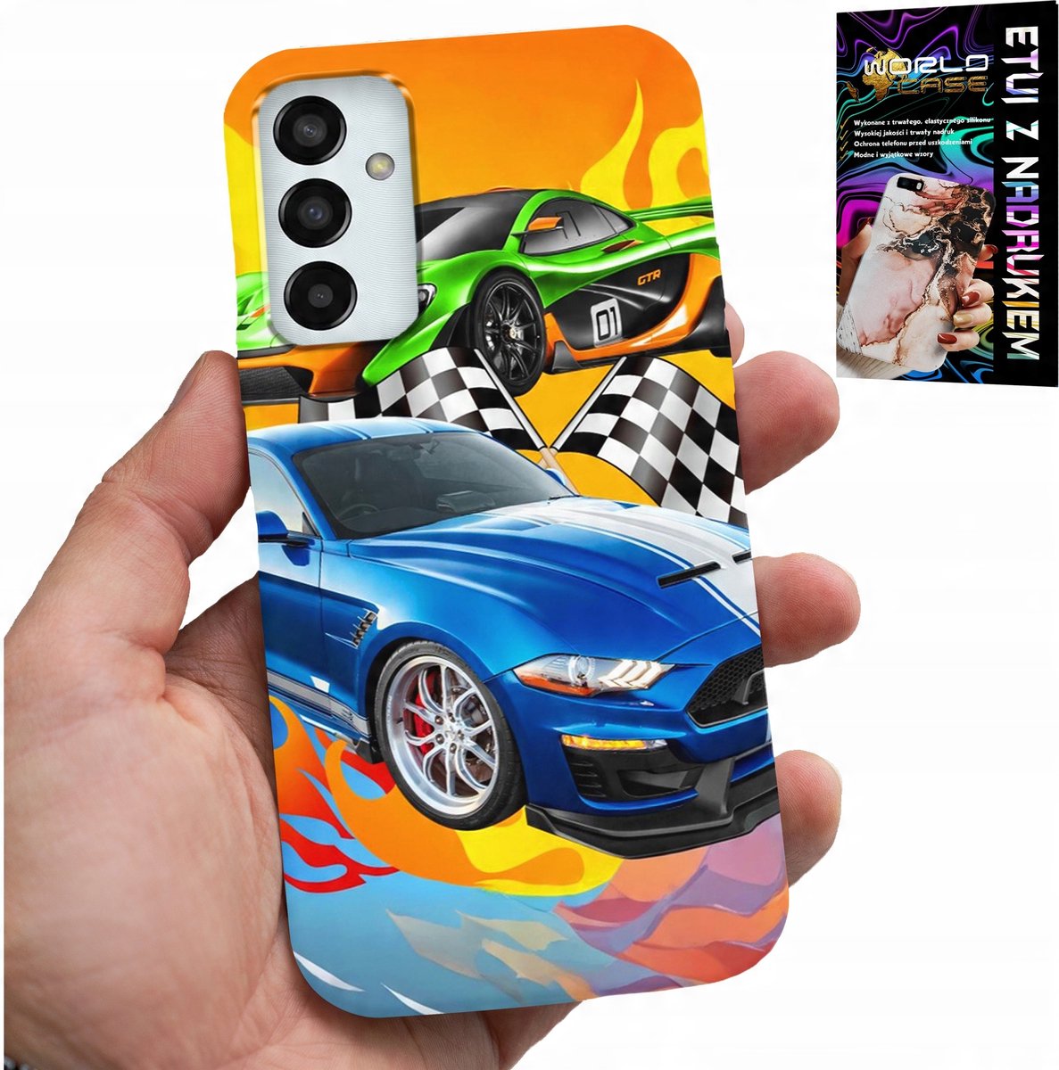 HOESJE VOOR SAMSUNG GALAXY M13 4G - VOOR KINDEREN, RACEAUTO'S