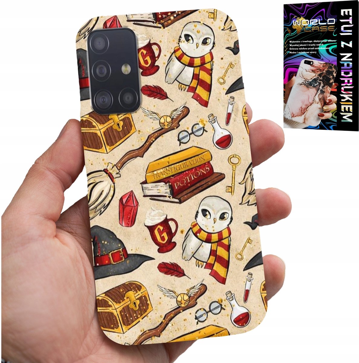 HOESJE VOOR SAMSUNG GALAXY M31S - HOESJE VOOR EEN MAGIE-FAN, MET TOVERSTAF EN GLAS