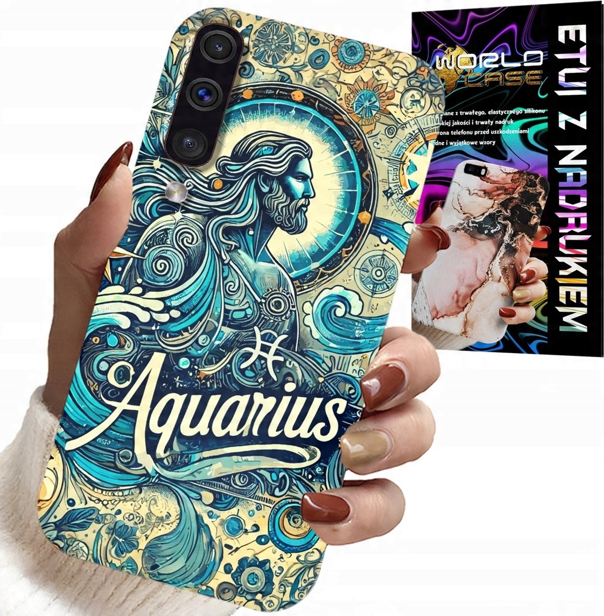 HOESJE VOOR SAMSUNG A50 / A30S - STERRENBEELD, WATERMAN, ACHTERKANT