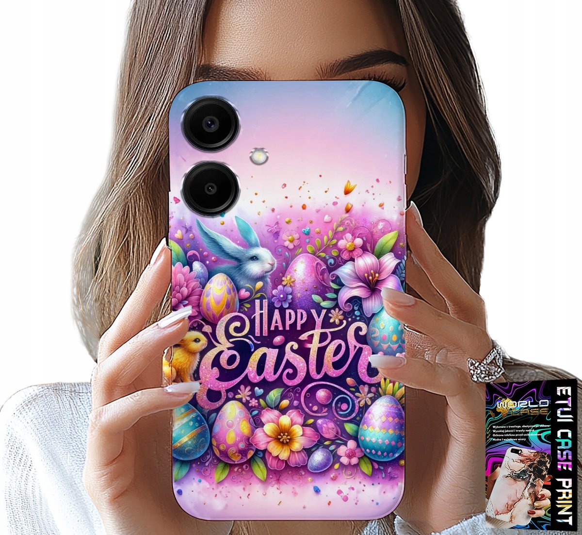 HOESJE VOOR SAMSUNG GALAXY A06 5G - HAPPY EGGS, PASEN, EIEREN