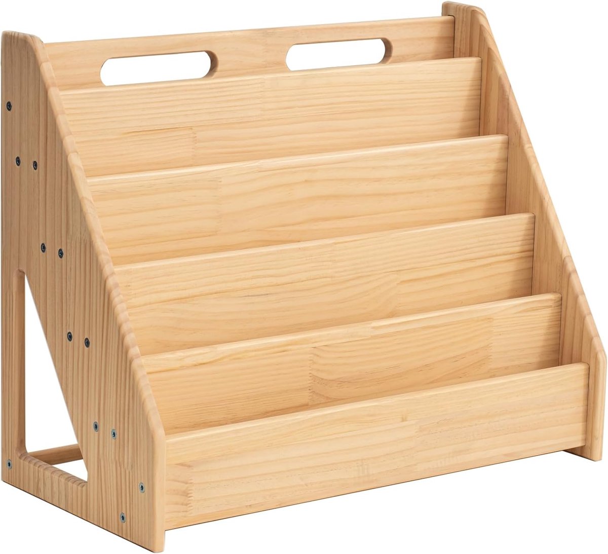 Houten Boekenplank - Boekenkast - Boeken Opbergen - Duurzaam Ruimtebesparend - 5 Tier - Na