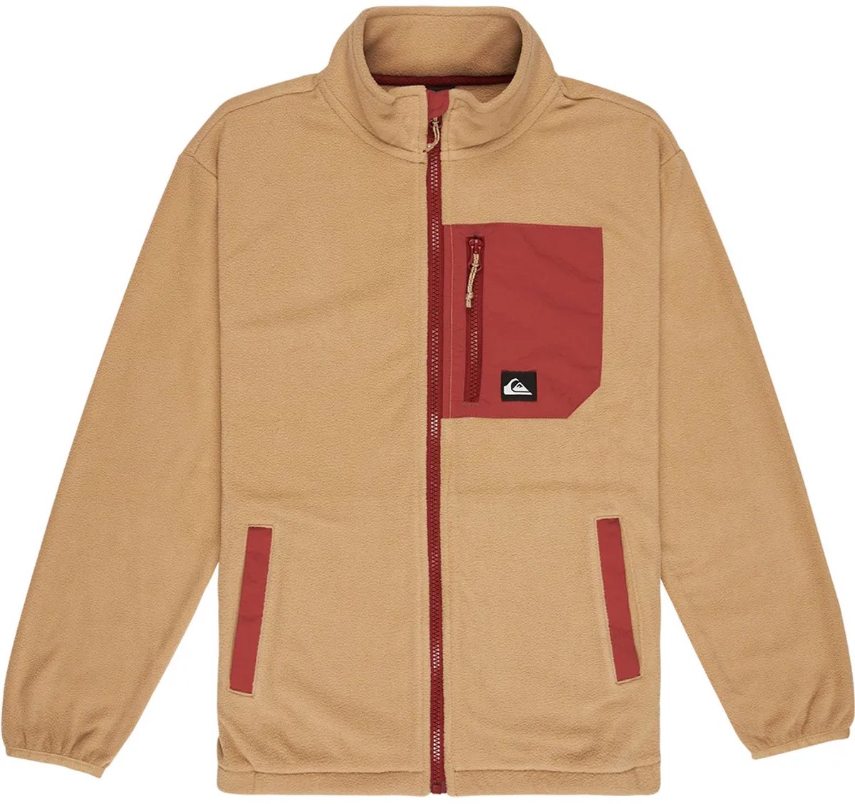 Quiksilver Ice Field Fleece Met Volledige Rits 12 Years Jongen Creme