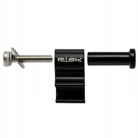 RISK RC113 - Hydraulische Remkabelhouder - Aluminium - Roestvrij Staal - Zwart van Merkloos — afbeelding 2