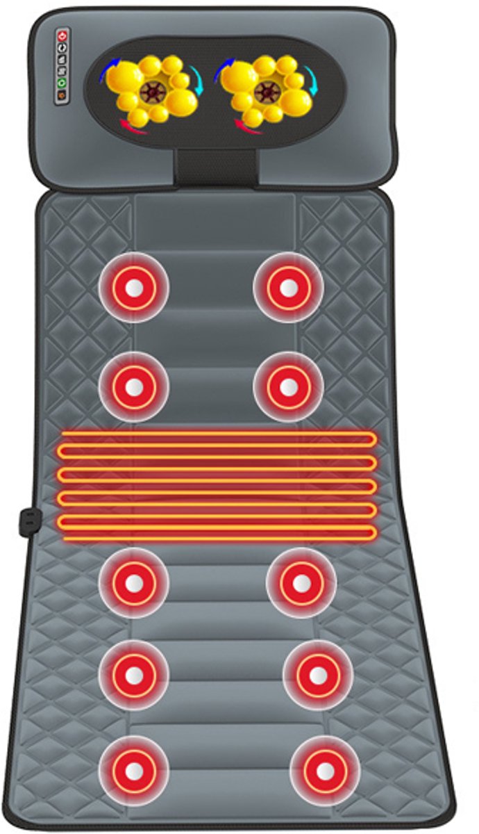 Luxe Shiatsu massagemat met warmte