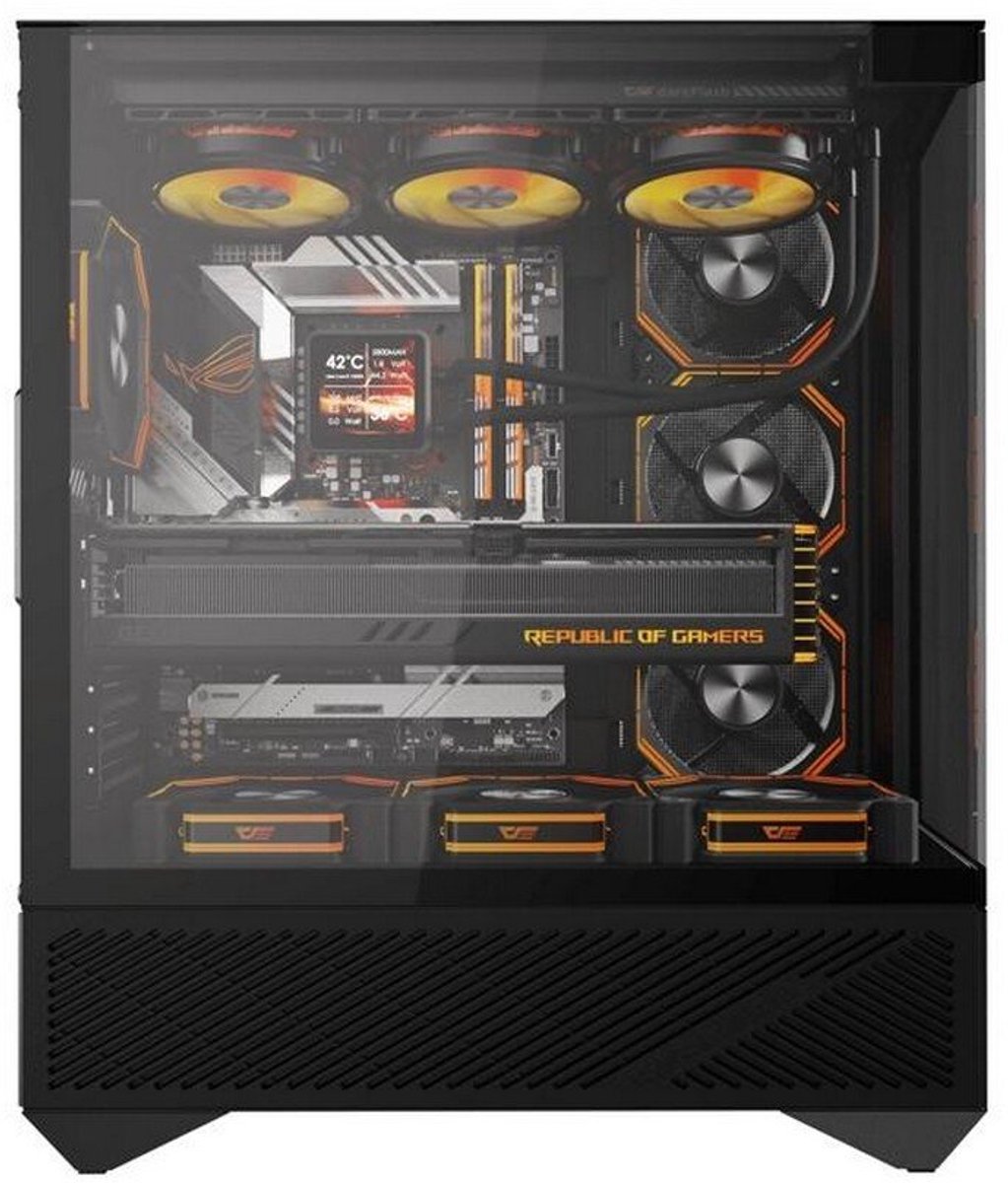 darkFlash - DY460 Black + 4 fans - Computerkast