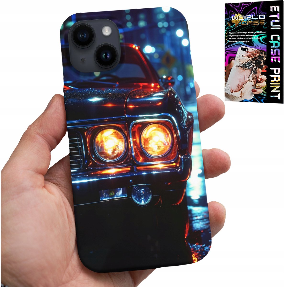 iPhone 15 hoesje - Klassieke auto's, klassieke auto's, patronen