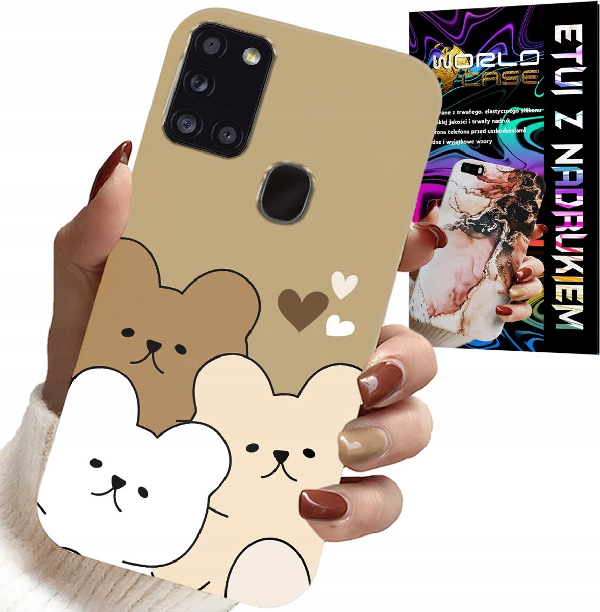 Hoesje voor Samsung Galaxy A21s - Teddybeer, Teddybeerpatronen voor de allerjongsten
