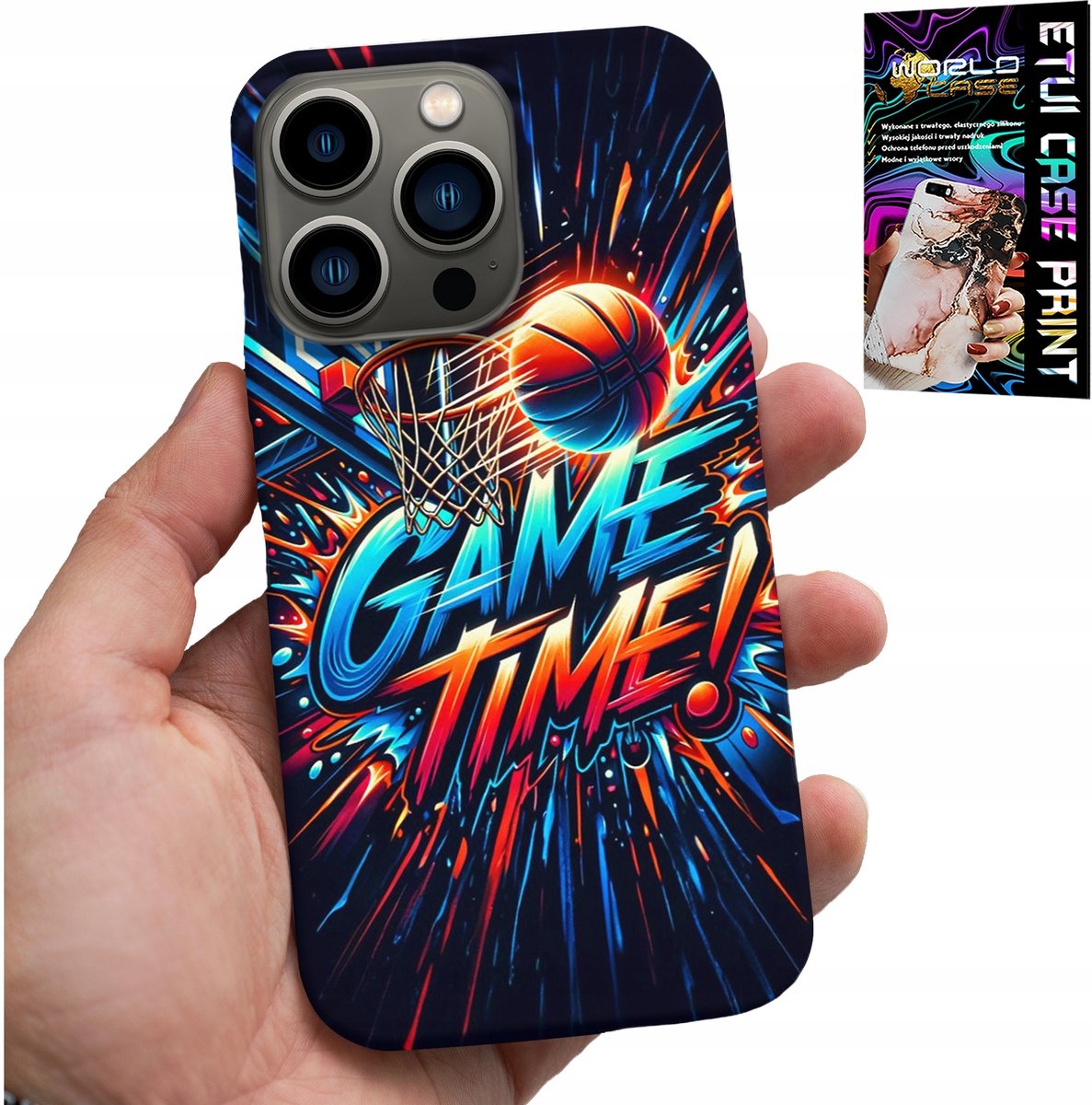 HOESJE VOOR IPHONE 16 PRO MAX - BASKETBAL NBA FAN 23 GAME TIME, COVER