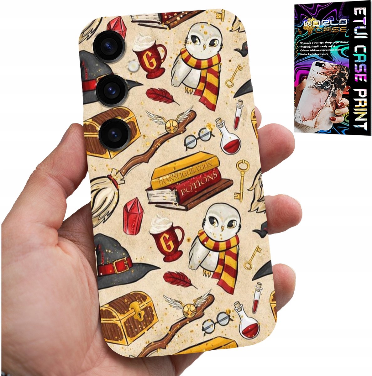 HOESJE VOOR SAMSUNG GALAXY A15 4G - HOESJE VOOR EEN MAGIE-FAN, MET TOVERSTAF EN GLAS