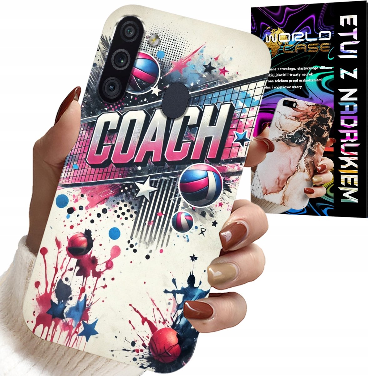 HOESJE VOOR SAMSUNG GALAXY A21 - RETINA COACH MESH COVER, ACHTERKANT