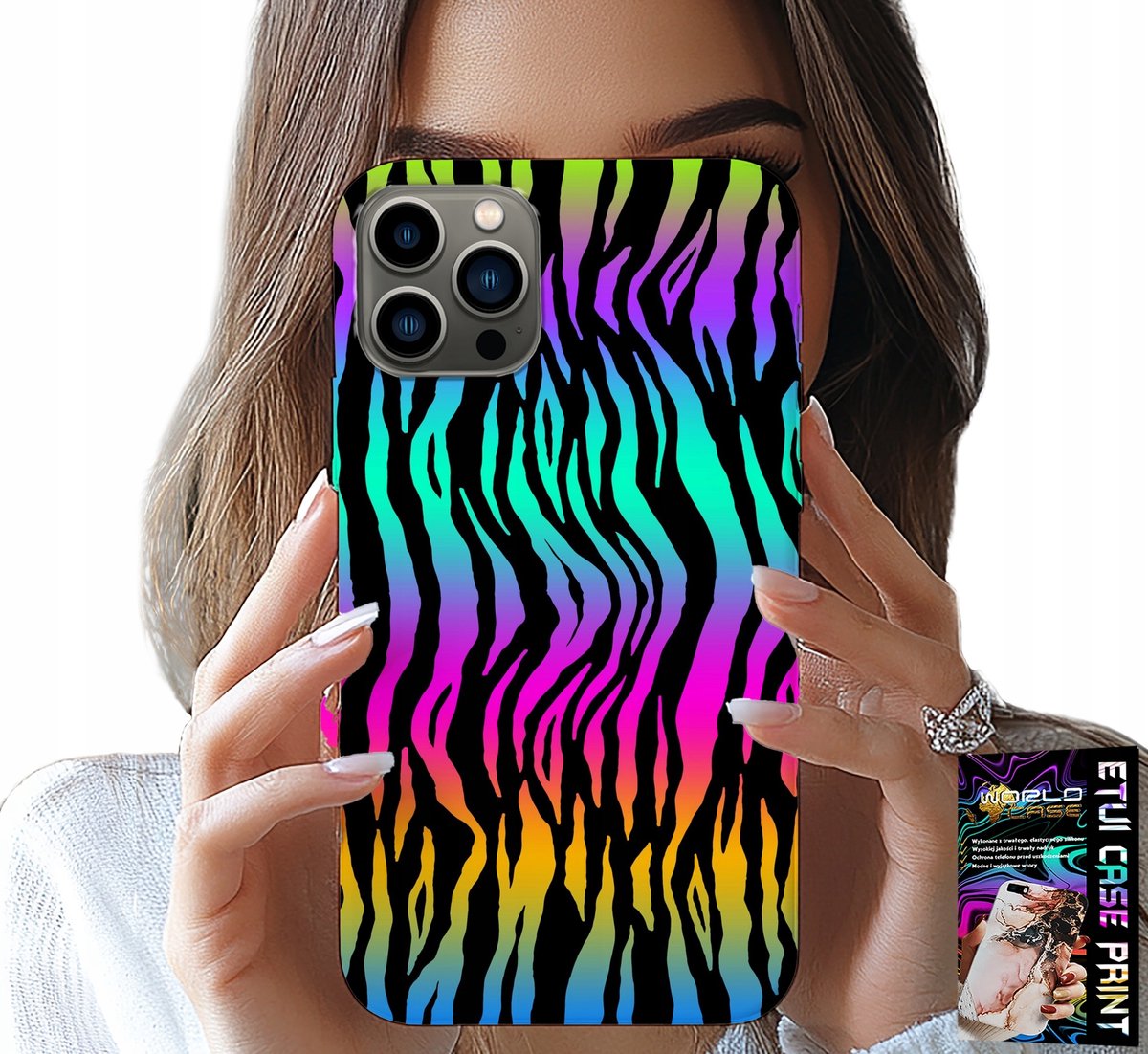 HOESJE VOOR IPHONE 11 PRO - ABSTRACTE, KLEURRIJKE PATRONEN + FILM