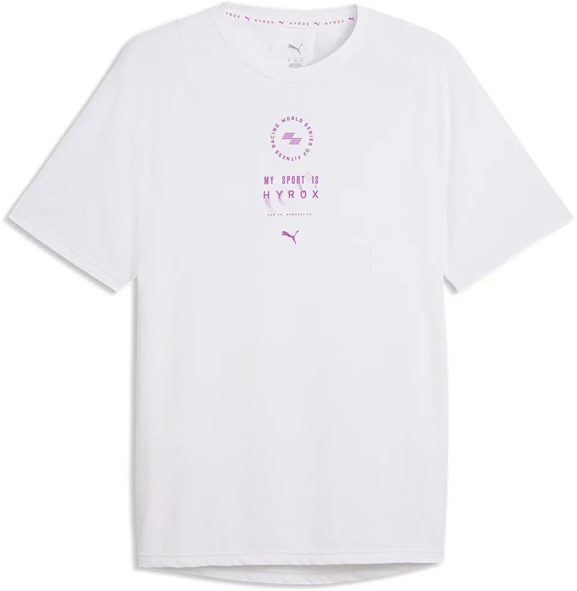 Puma X Hyrox Dryelite T-shirt Met Korte Mouwen Man Wit